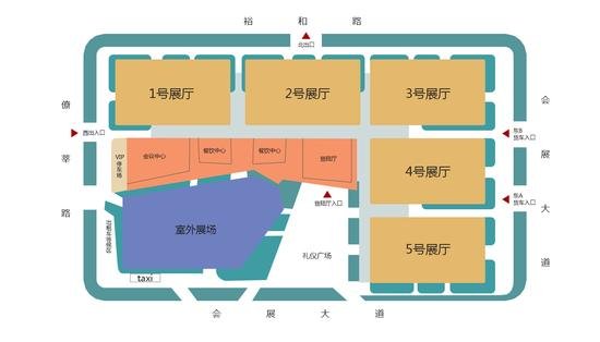 广东潭洲国际会展中心展馆平面图